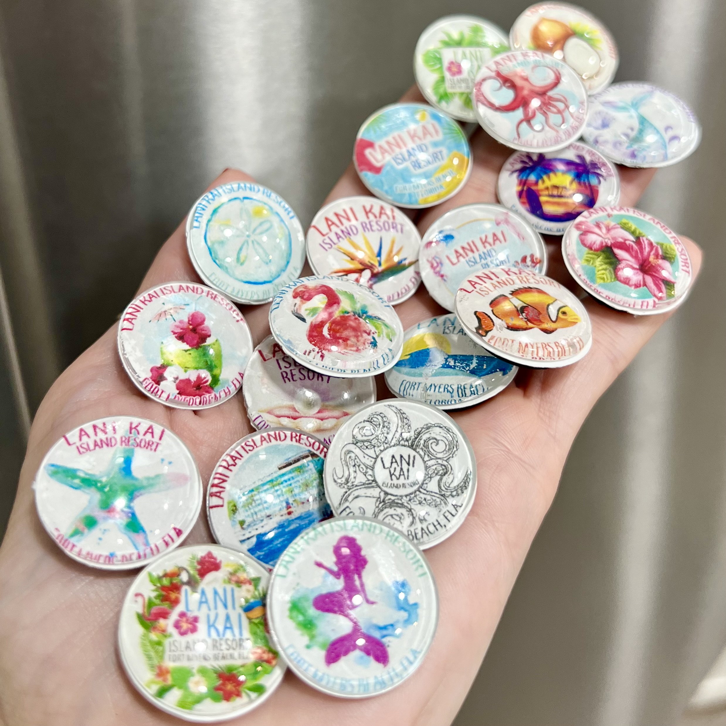 Limited Edition Lani Kai Glass Magnets (1-inch)