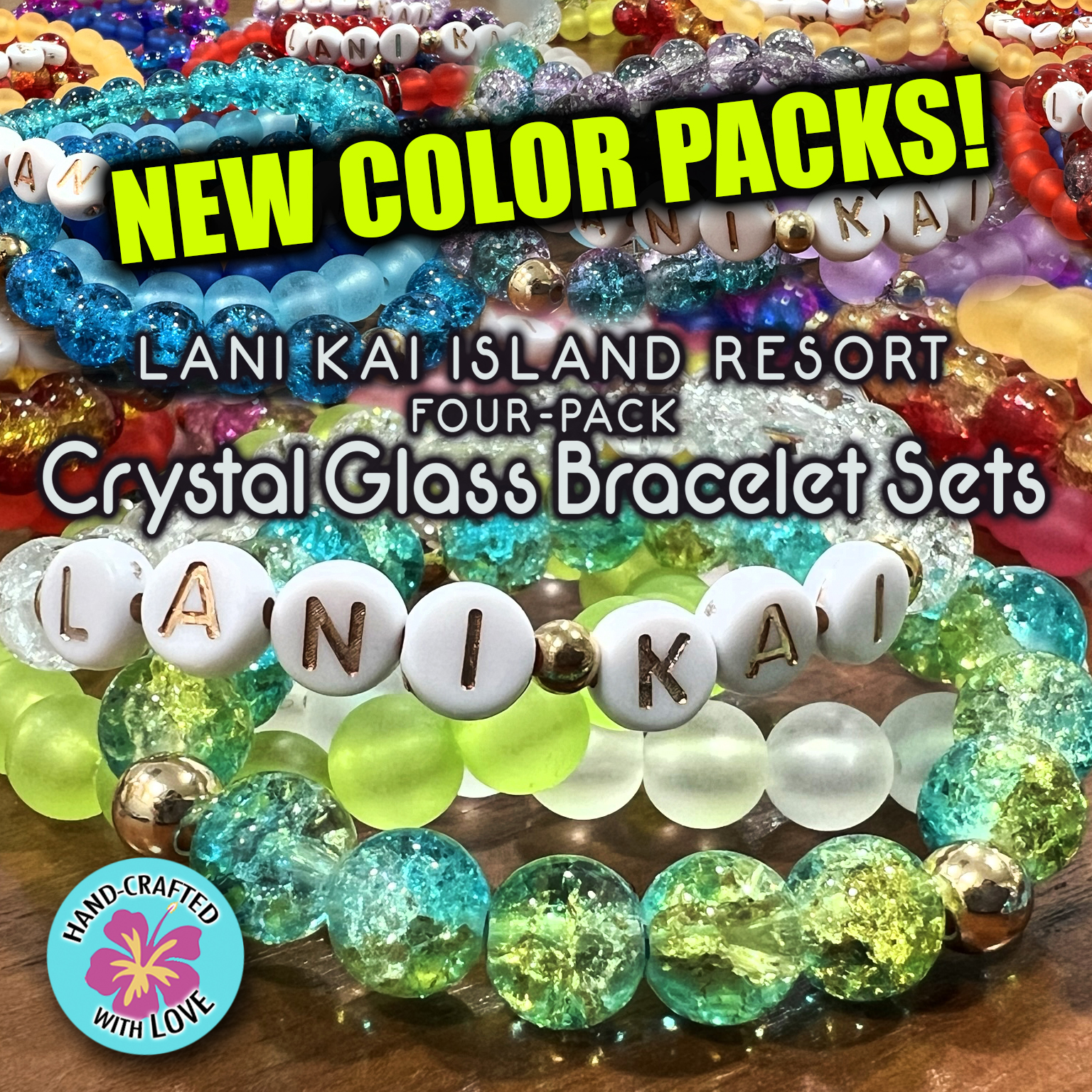 LANI KAI Crystal and Glass Bead Bracelets