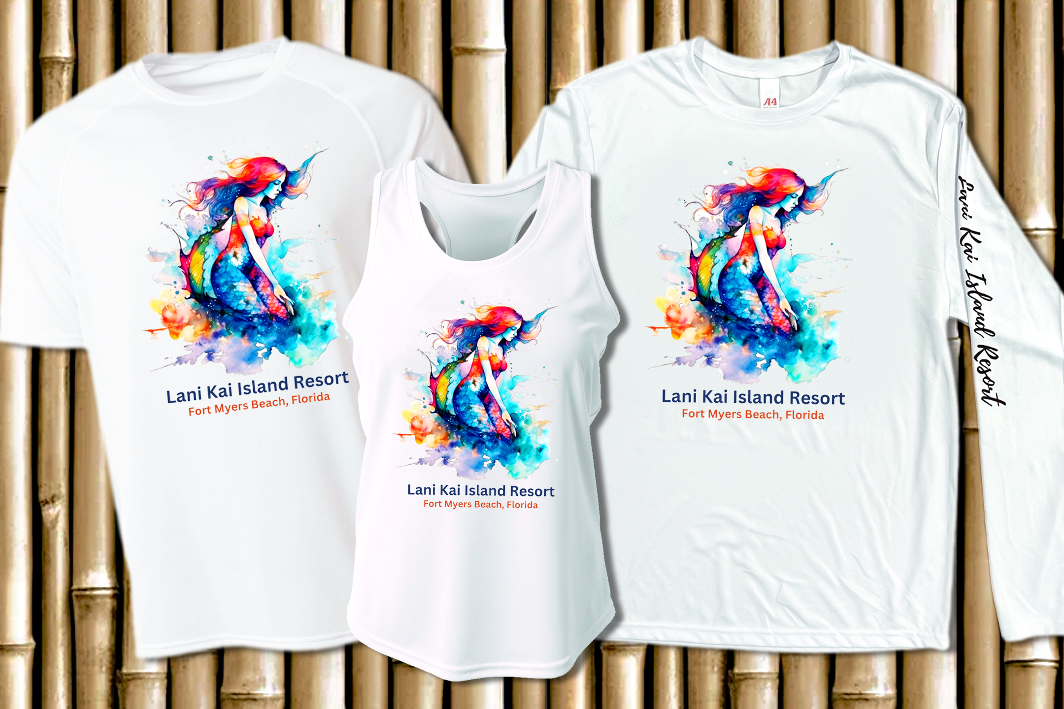 Lani Kai Watercolor Mermaid Design (Mug, Tank, Long-Sleeve or Short-Sleeve)