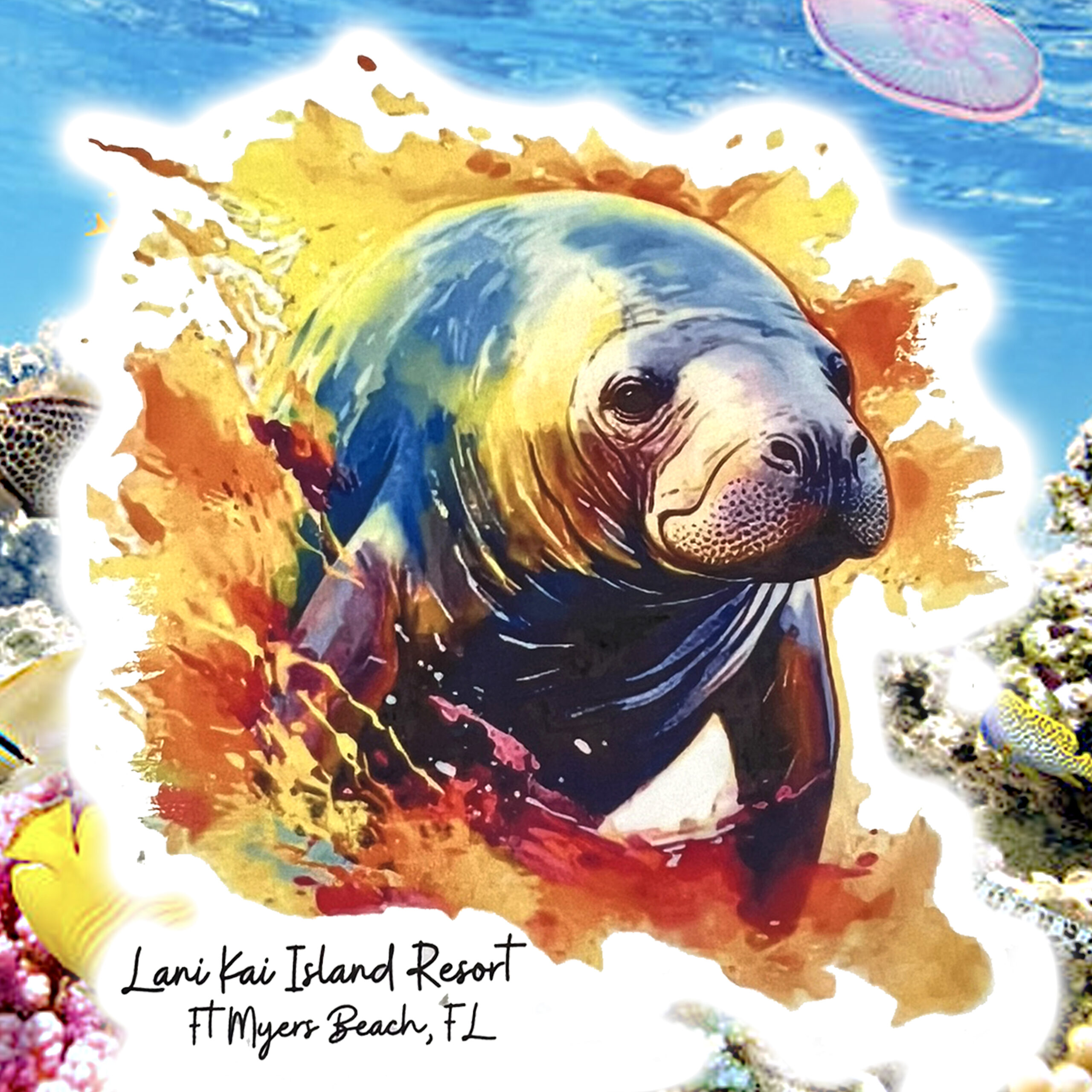 Lani Kai Manatee Design (Shirts, Tanks, Mugs & Coolies)