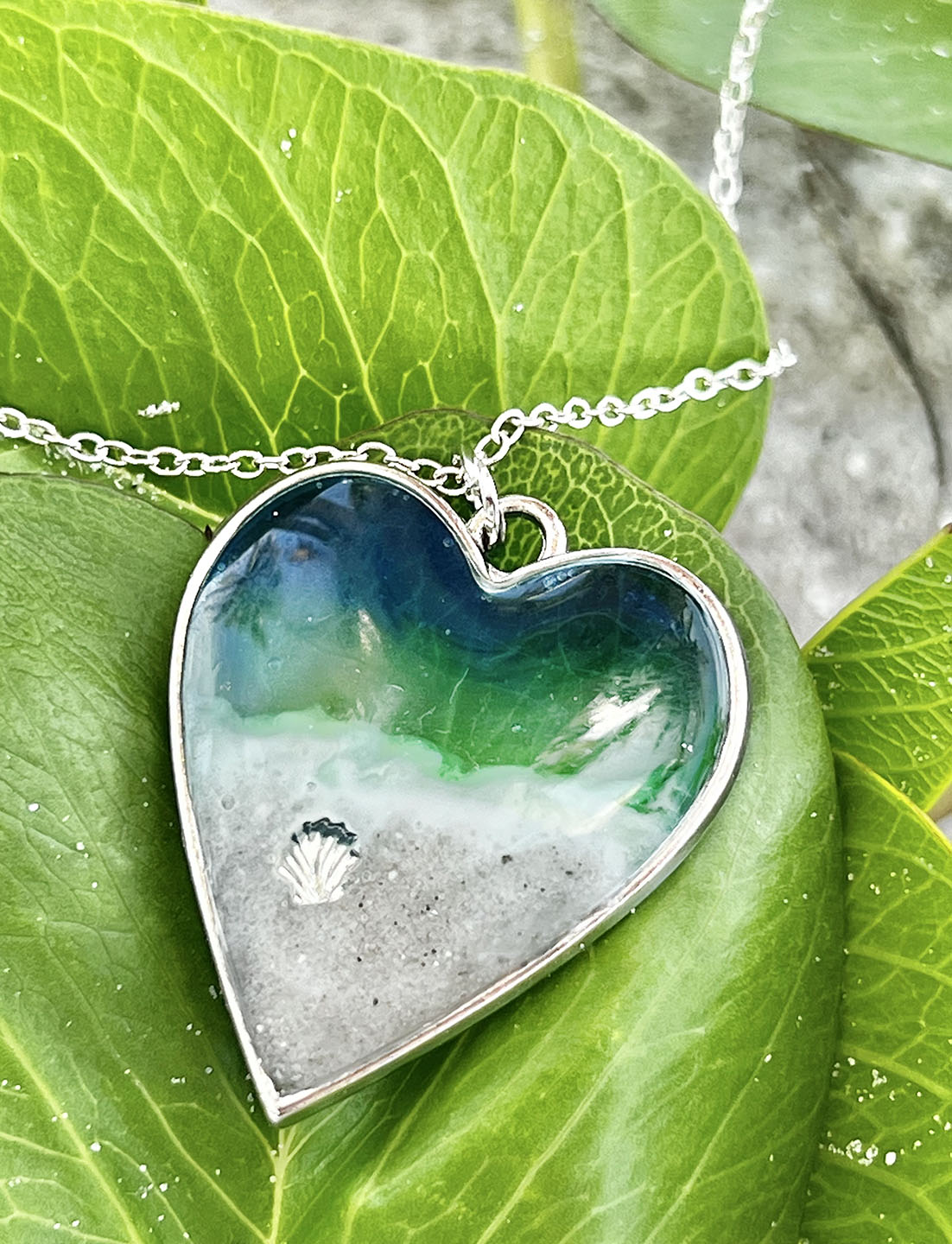 Lani Kai Love Necklace (made with Lani Kai beach sand)