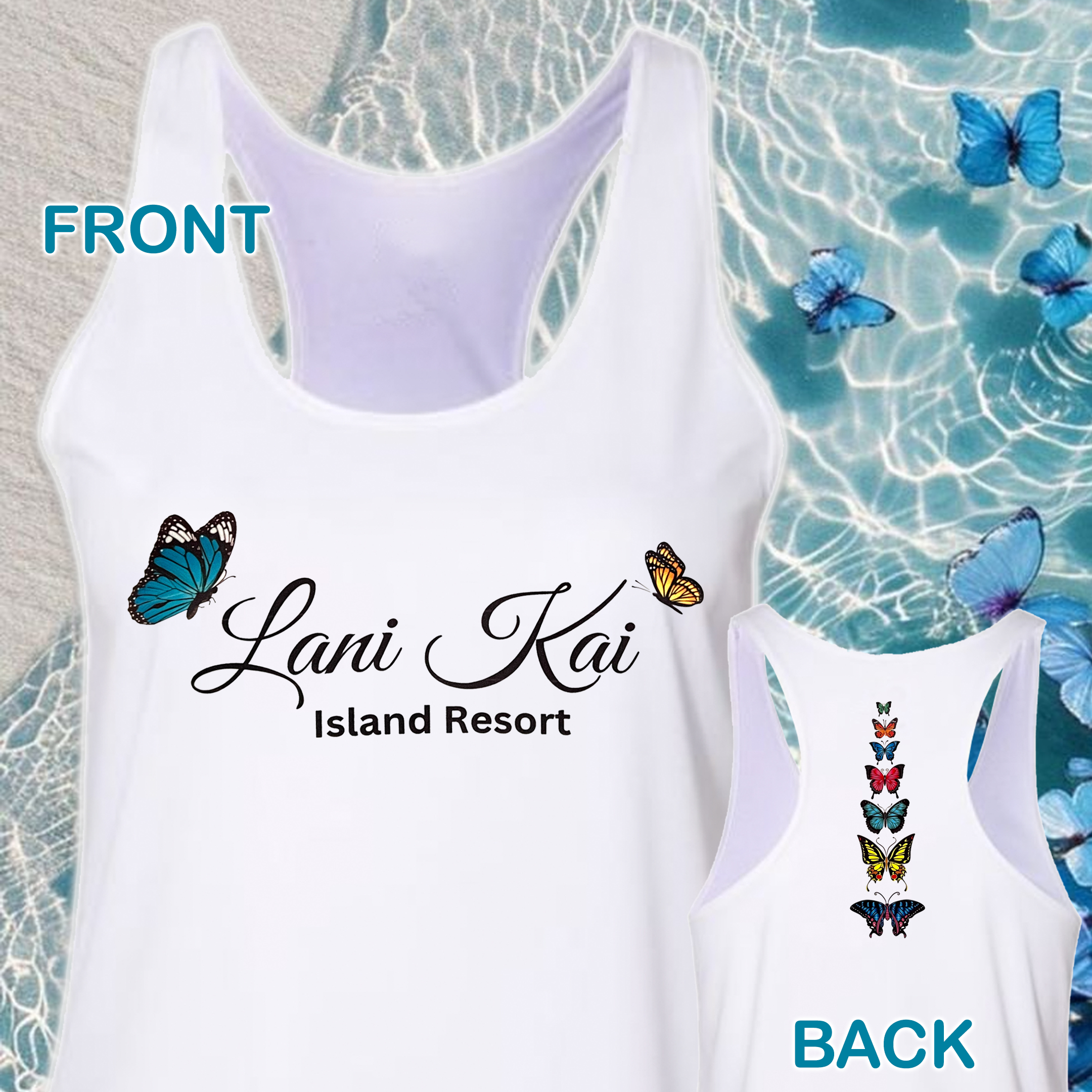 Lani Kai Butterly (Tank, Long-Sleeve, Short-Sleeve, Mug, Coolie & More)